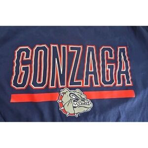 Gonzaga University Shirt Mens Large BLUE FANATICS Pullover Long Sleeve NCAA